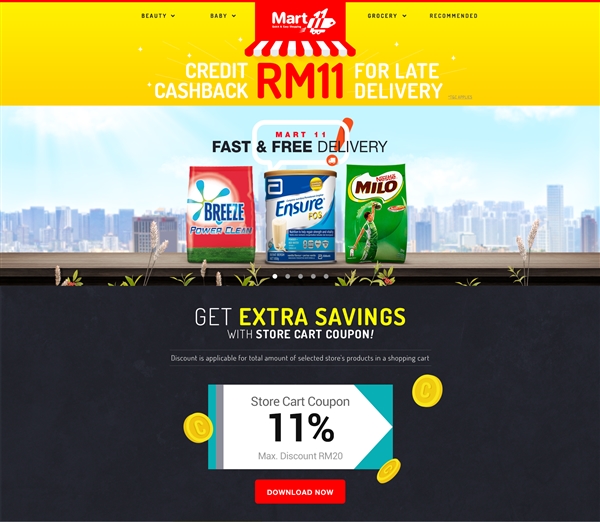 11Street Mart 11 offers 48-hour Grocery Delivery within Klang Valley 1
