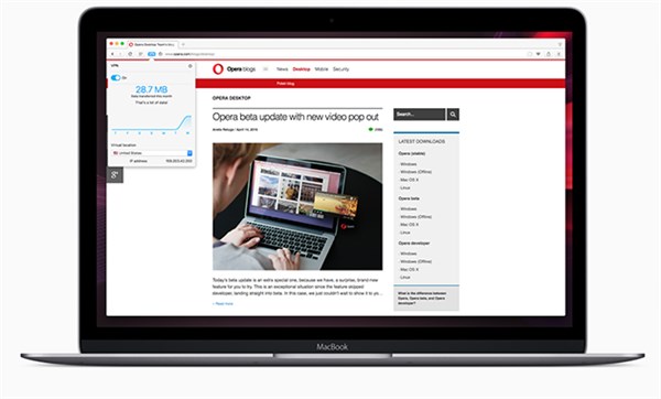 Opera Desktop Browser now with free built-in VPN 10