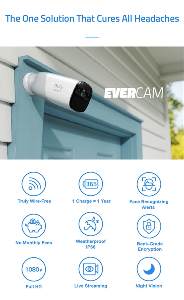 EverCam: The Wirefree Security Cam with 365-Day Battery Life 1
