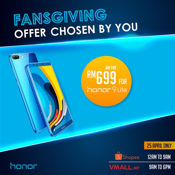 honor Malaysia Slashes Price for honor 9 Lite as Chosen by Fans 1