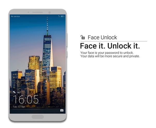 HUAWEI Mate 10 Users can Unlock Phones with Their Face 1