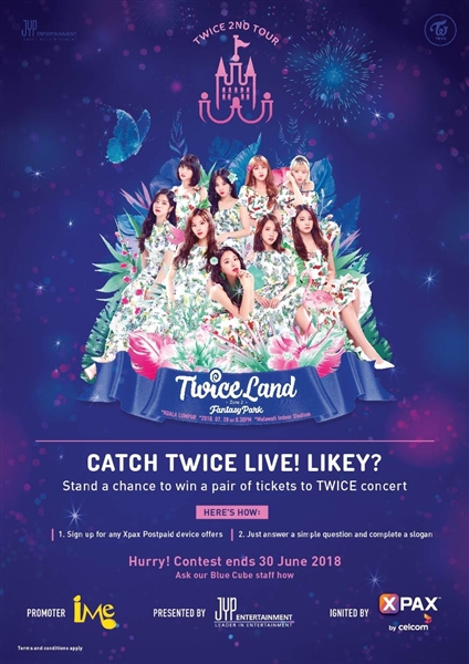 Xpax giving away Free TWICE concert tickets 1