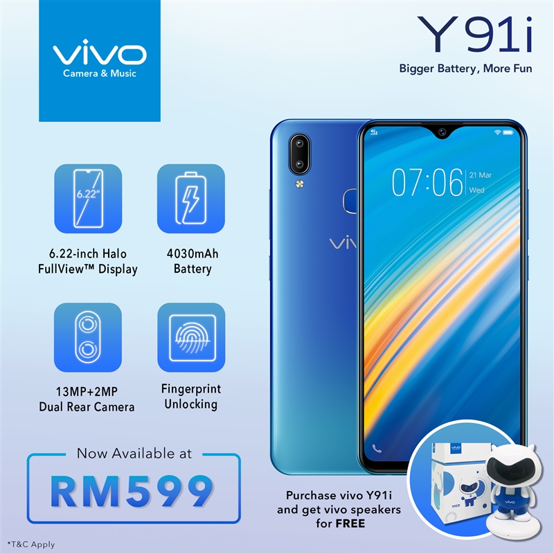 vivo Y91i now in Malaysia at RM599 1