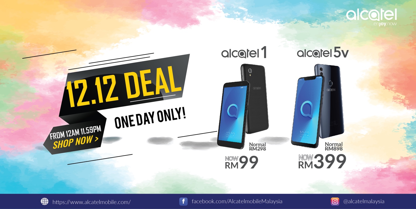 Alcatel Welcomes 12.12 Sales by Slashing Prices of Alcatel 1 and Alcatel 5V 1