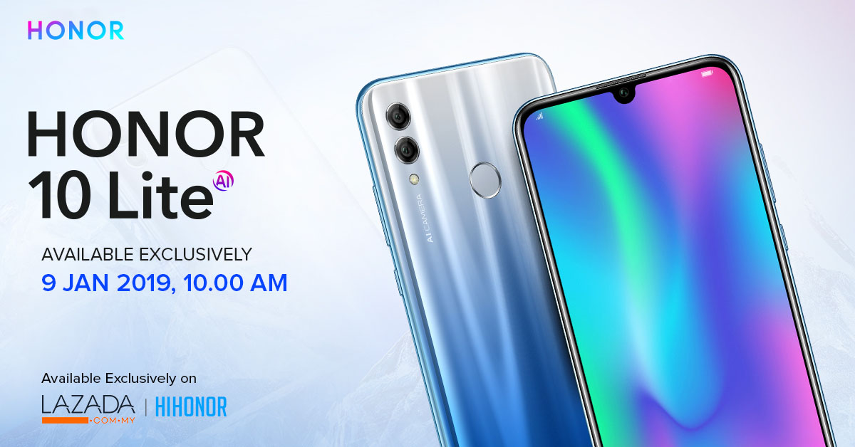 Keep in Style with the New HONOR 10 Lite - Available on 9 January 2019 Onwards 1