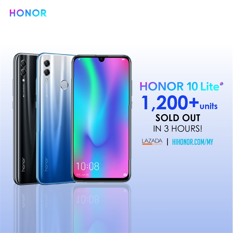 Over 1,200 Units of the HONOR 10 Lite sold in just 3 HOURS 1