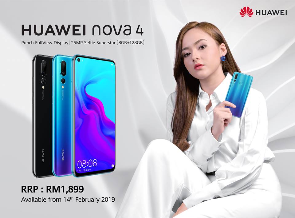 HUAWEI nova 4 with Punch FullView Display announced in Malaysia 1