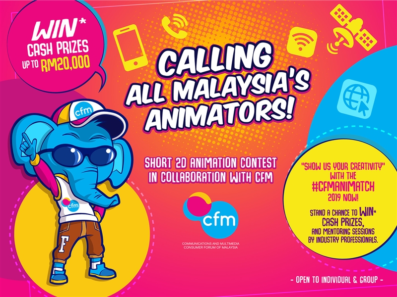 Win Cash Prizes up to RM20,000 - CFM ANIMATCH 2019 Contest 1