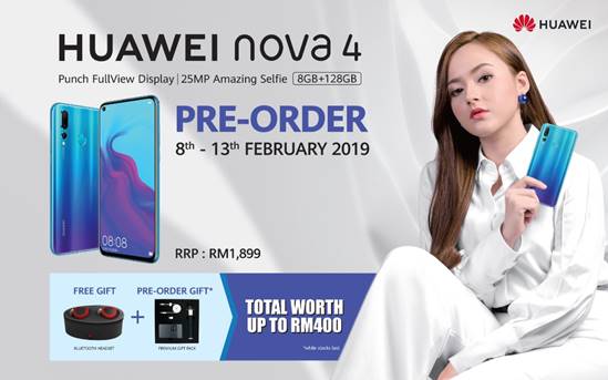 Pre-order the HUAWEI nova 4 and Receive Free Gifts Worth Up to RM400 1