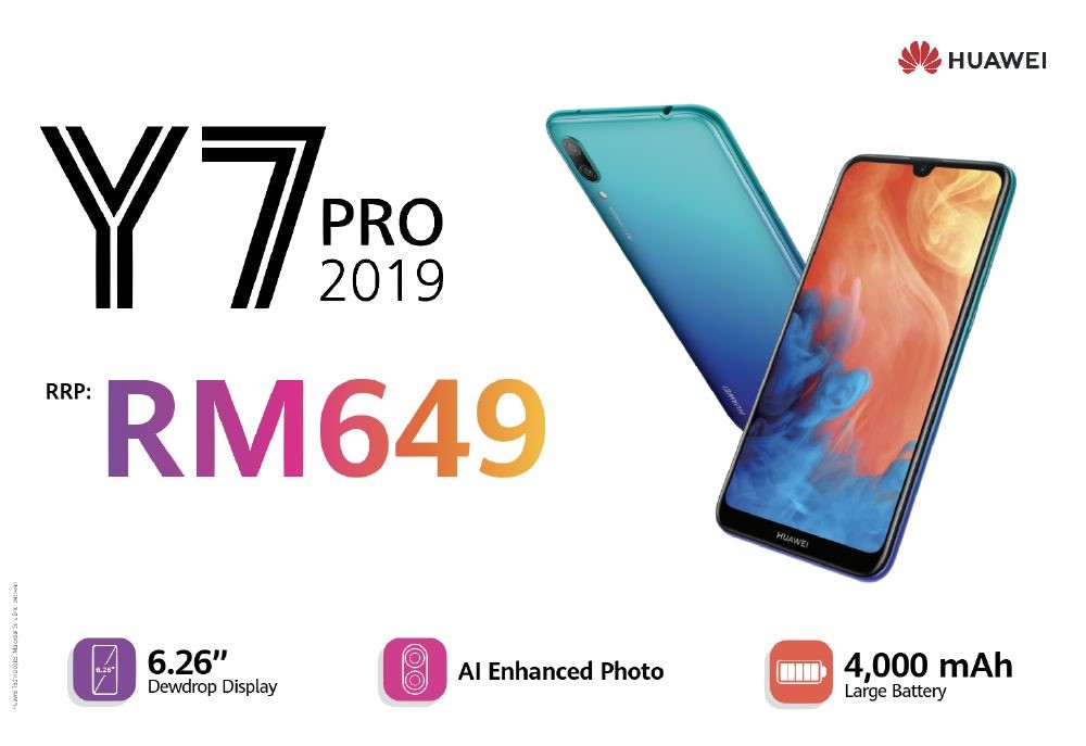 HUAWEI Y7 Pro available at RM649 in Malaysia 1