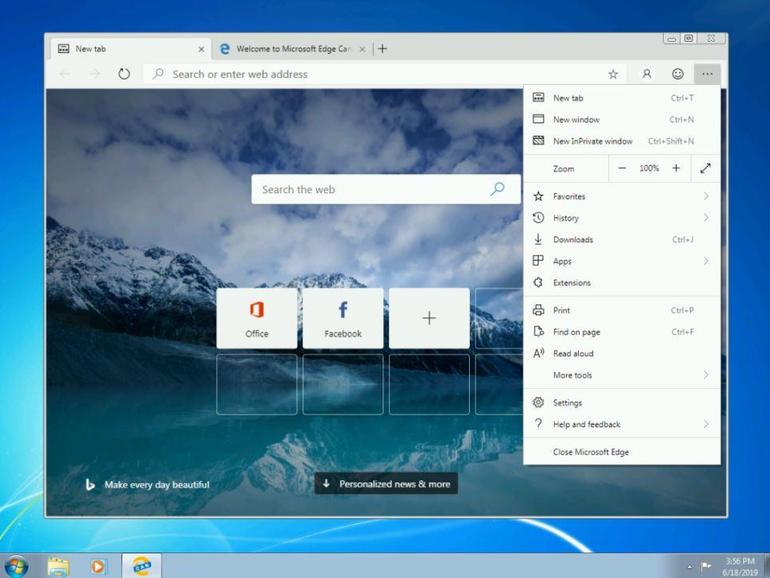 Microsoft rolls out previews of Chromium-based Edge for Windows 7, 8 and 8.1