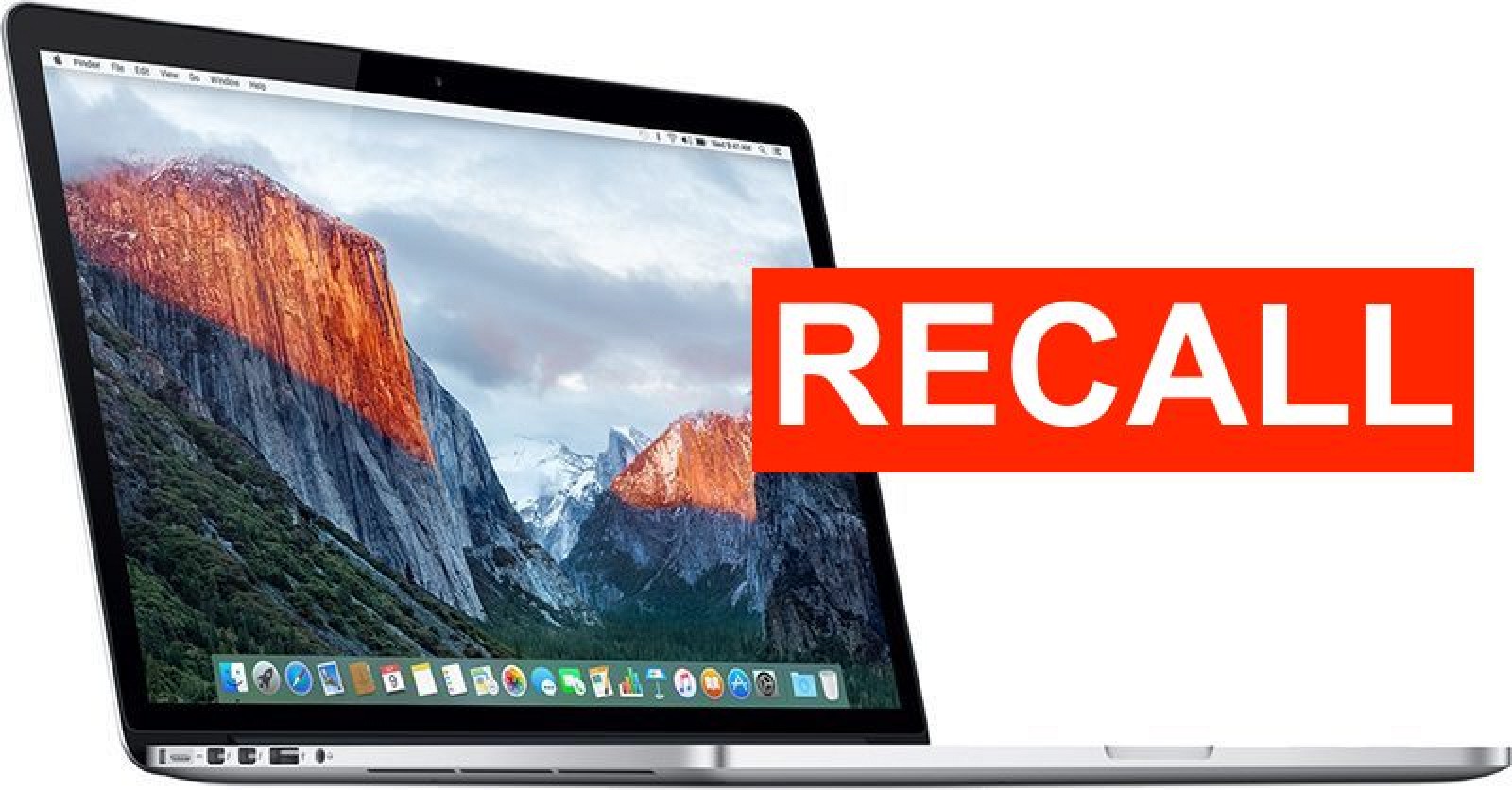 2015 15" MacBook Pro Recall Applies to About 432,000 Units, Apple Received 26 Reports of Batteries Overheating