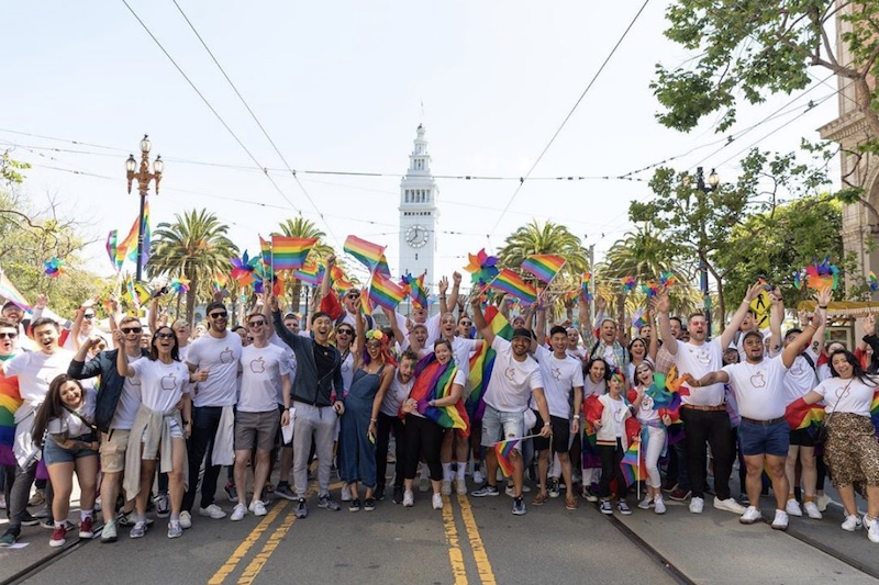 Apple Marches in San Francisco Pride Parade 2
