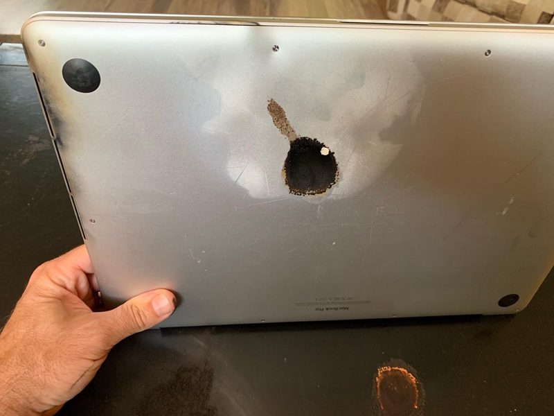 Damaged 15-Inch 2015 MacBook Pro Demonstrates Why Apple Initiated Battery Recall Program 2