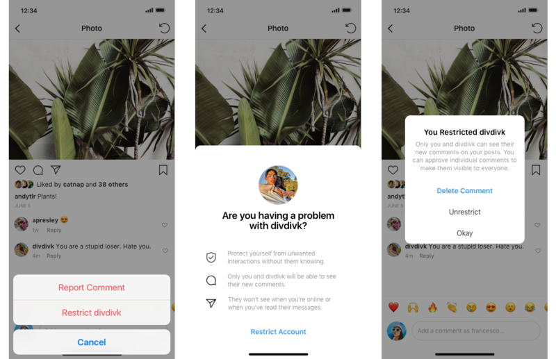 Instagram is working on two new features to prevent online bullying 3