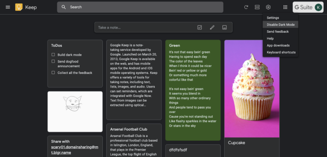 Web rollout] Google Keep rolling out dark mode for some users [APK Download] 9