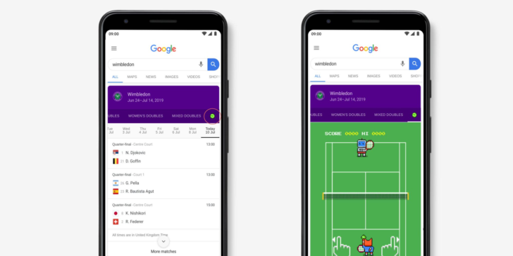 Google has a fun Wimbledon Easter egg you can play