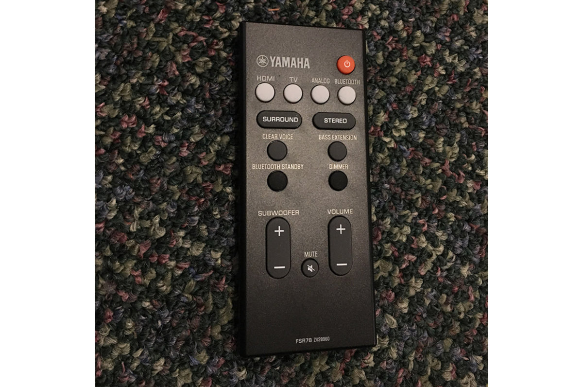 The remote is clearly organized and you can easily find buttons in dimly lit rooms or without lookin