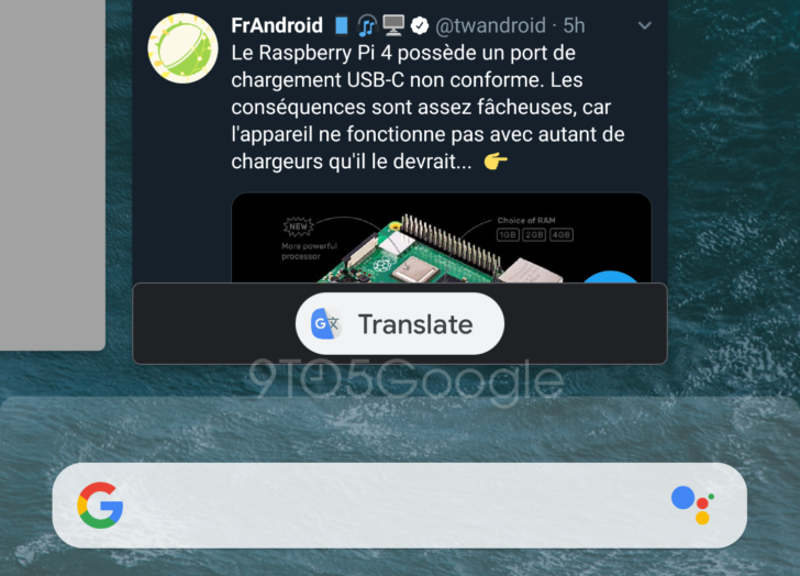 Android Q could offer to translate app previews in the Recents screen