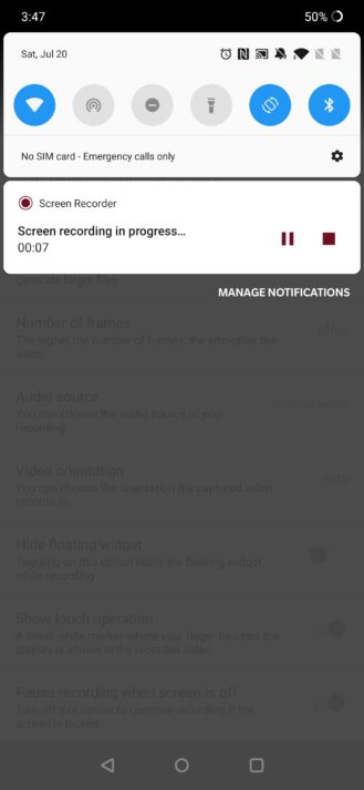 OnePlus Screen Recorder adds frame rate setting and floating widget toggle in v2.2 [APK Download] 3