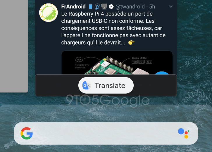 Android Q could offer to translate app previews in the Recents screen 1