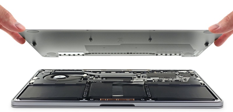 Base 2019 13-Inch MacBook Pro Teardown Reveals Larger Battery, Soldered-Down SSD, and Updated Keyboard Material 1