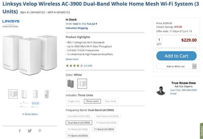 Google Wifi alternative Linksys Velop dual-band mesh router three-pack drops to all-time low of $229 2