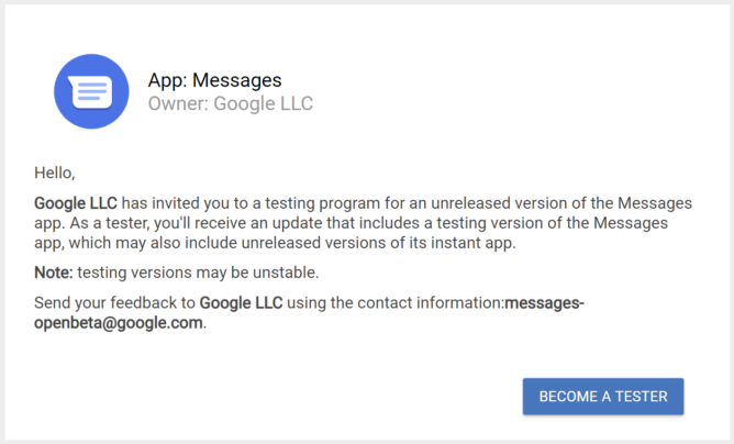Google starts open beta program for Messages app 2