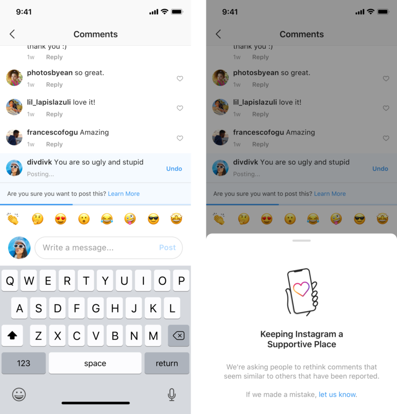 Instagram is working on two new features to prevent online bullying 2