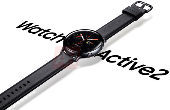 New render] Samsung Galaxy Watch Active2 leaks in two sizes, still no rotating bezel in sight 6