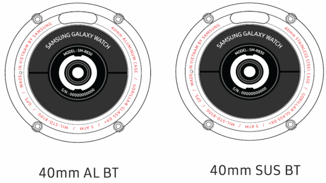 Samsung Galaxy Watch Active 2 images published in FCC filing 2
