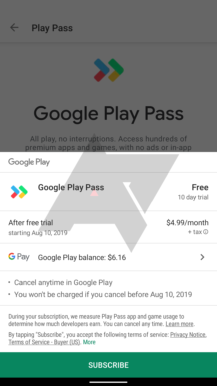 Google now testing 'Play Pass' app and game subscription service 7