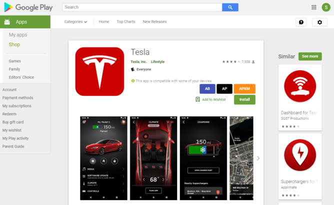 It's back] Tesla app mysteriously vanishes from the Play Store 3