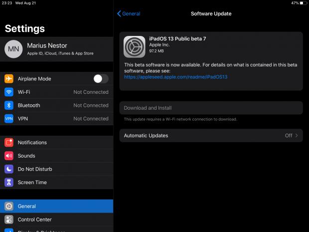 iPadOS 13 public beta 7 released