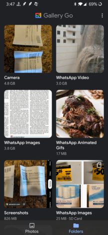 Dark mode now available on Gallery Go by Google Photos 2