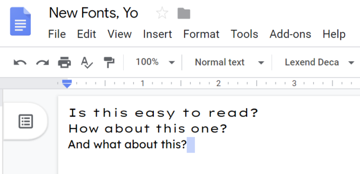 Google Docs gets new fonts to improve reading speed, so now everyone can reject your screenplay much faster