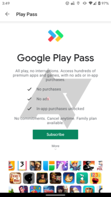 Google now testing 'Play Pass' app and game subscription service 2