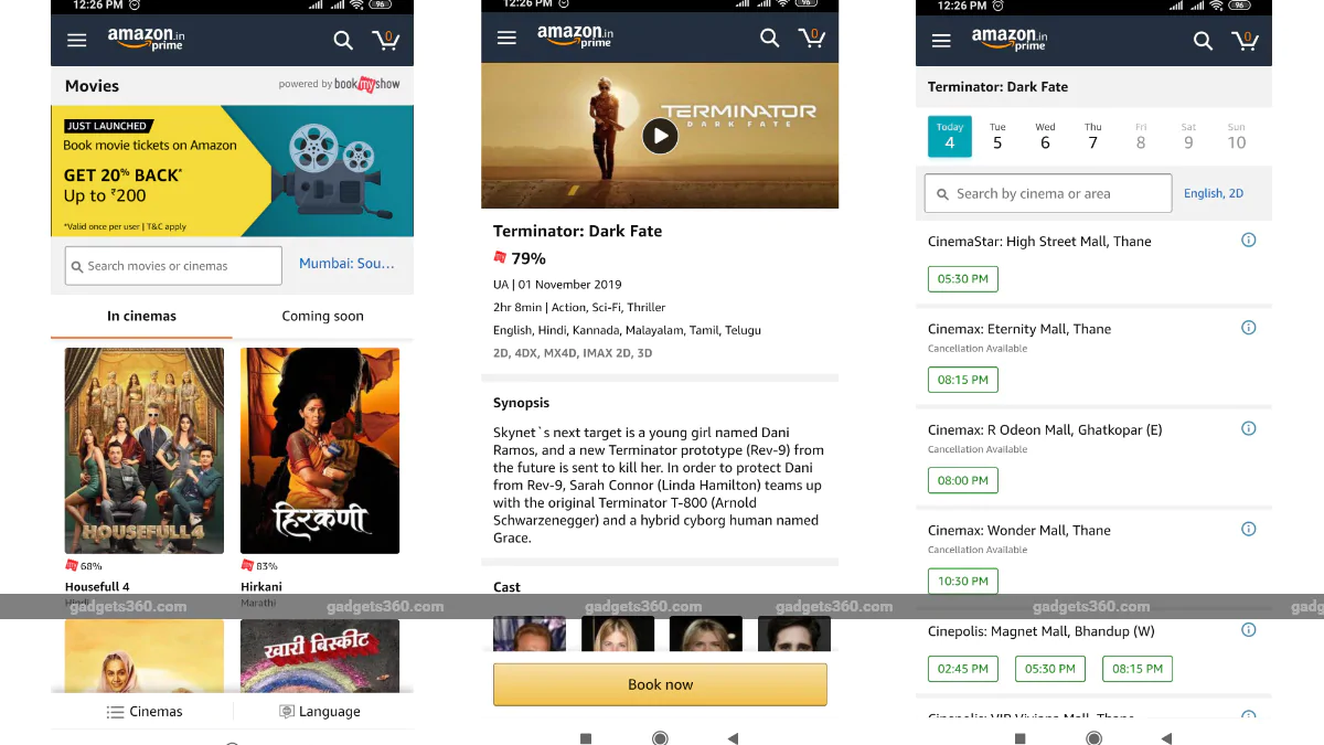 Amazon Partners BookMyShow to Sell Movie Tickets in India: All You Need to Know