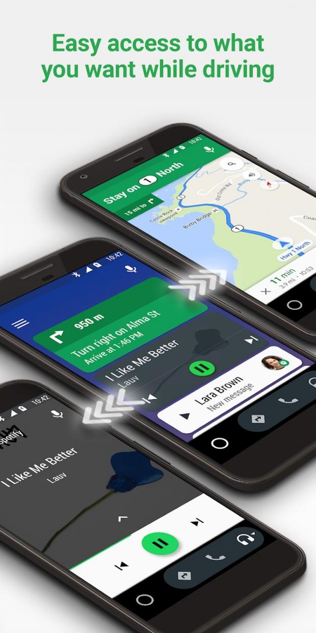 Android Auto for phone screens