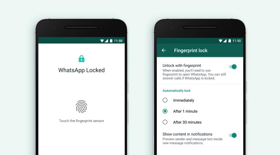WhatsApp for Android Updated with Fingerprint Lock