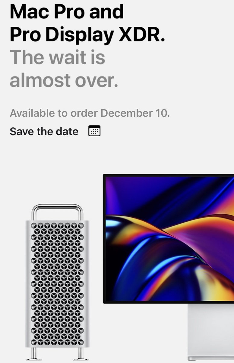 Apple to Release Mac Pro and Pro Display XDR on December 10 1