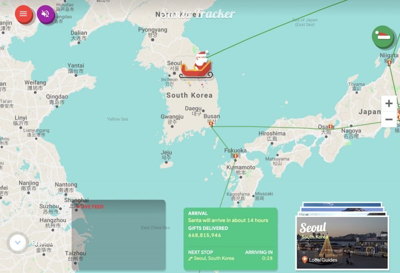 Track Santa's Journey From the North Pole Using Google's Santa Tracker 1
