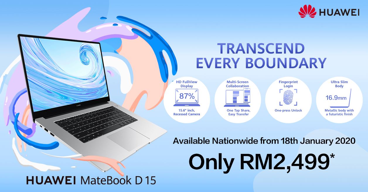 HUAWEI MateBook D 15 -Malaysia