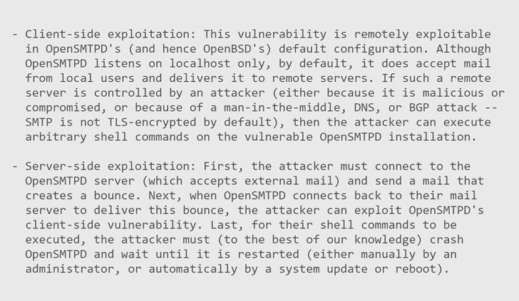 opensmtpd vulnerability