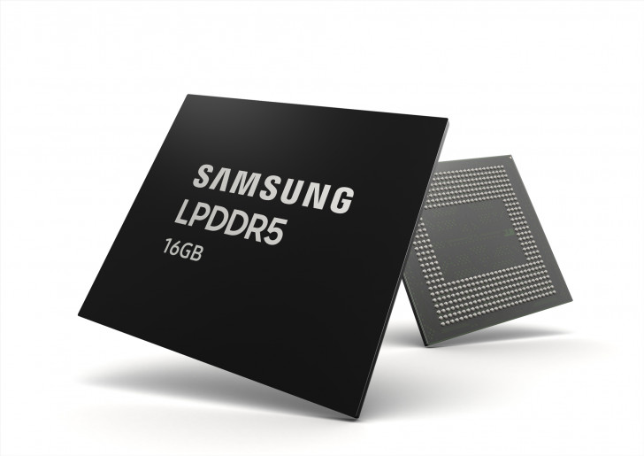 Samsung has started mass-producing the first 16GB LPDDR5 DRAM chips 1