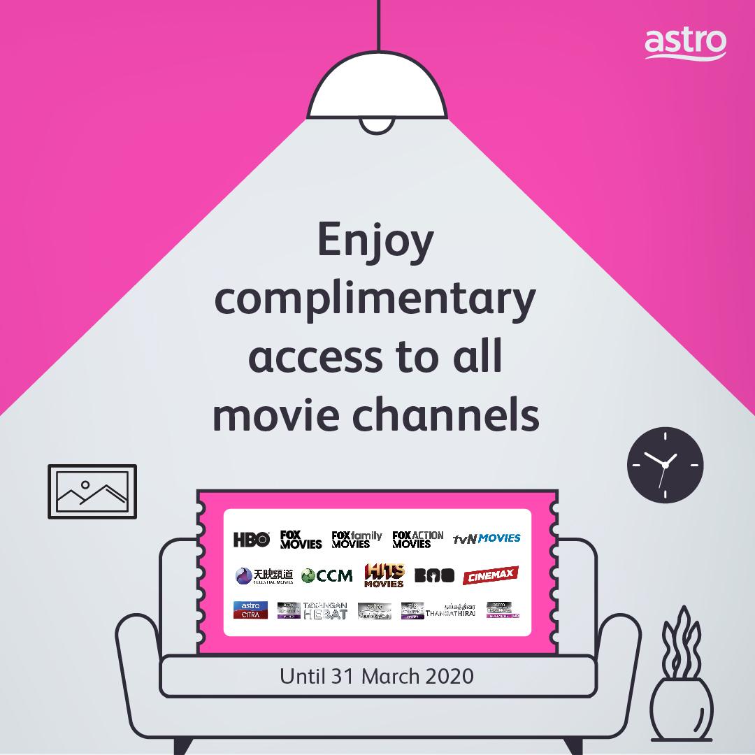Astro Complimentary free channels Viewing for Movies