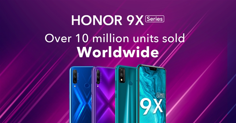 HONOR 9X Series 10 million units sold