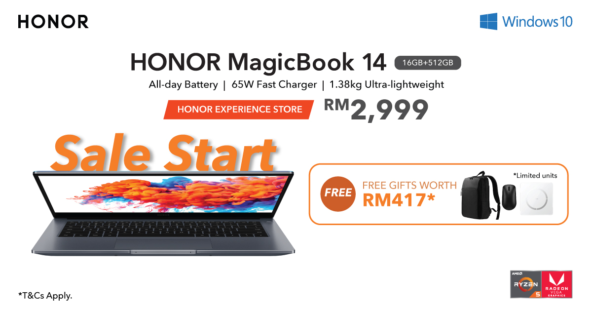 HONOR MagicBook 14 upgraded Now Available In-Stores