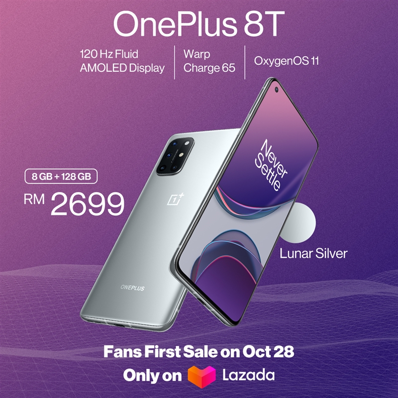 OnePlus 8T Smartphone launched in Malaysia, price from RM2699