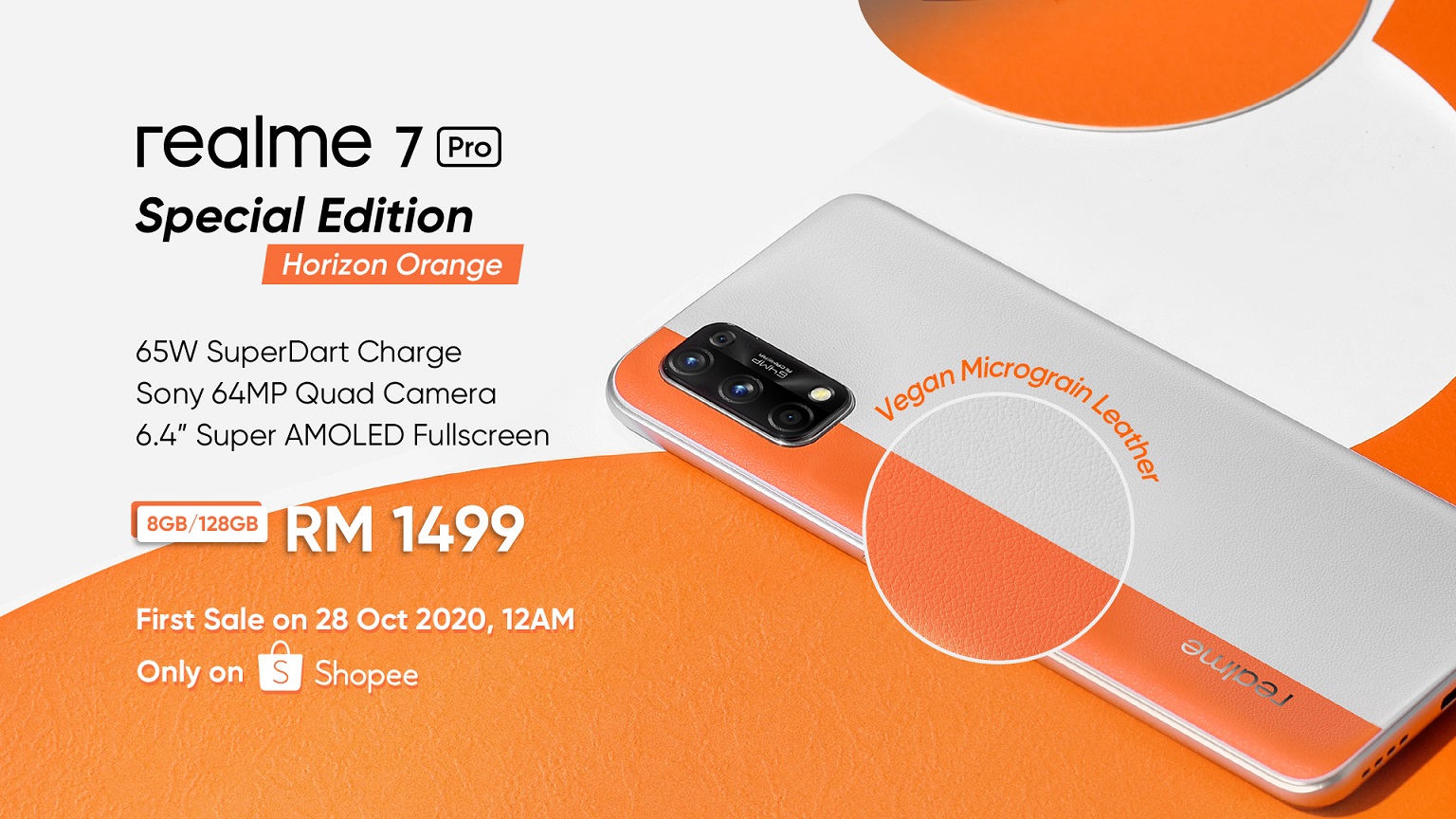realme 7 Pro Special Edition Orange Horizon Malaysia